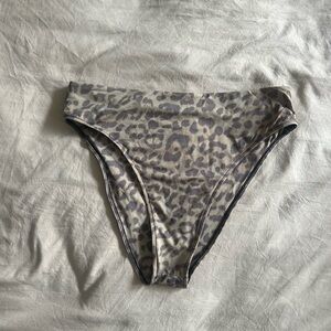 Frankie’s Bikini Leopard Print Bikini Bottoms Brown XL